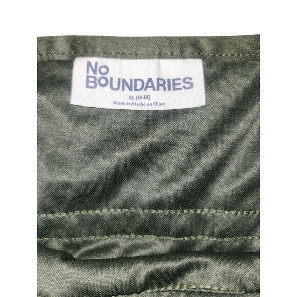 No Boundaries Lace Babydoll Maxi Dress Womens XL Green Coquette Hanky Hem Fairy - Picture 6 of 8